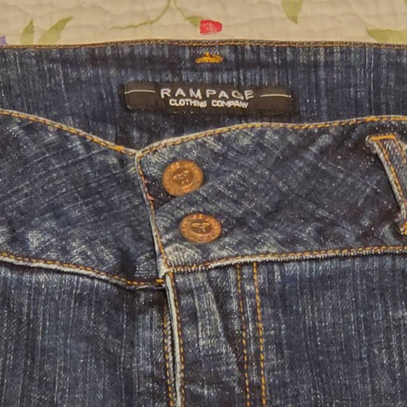 Vintage Rampage Denim Dark Blue Skirt / Mini Skirt - Picture 2 of 5